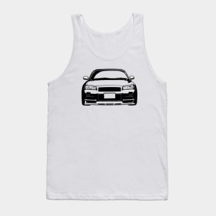 Skyline GTR R34 Sketch Art Tank Top